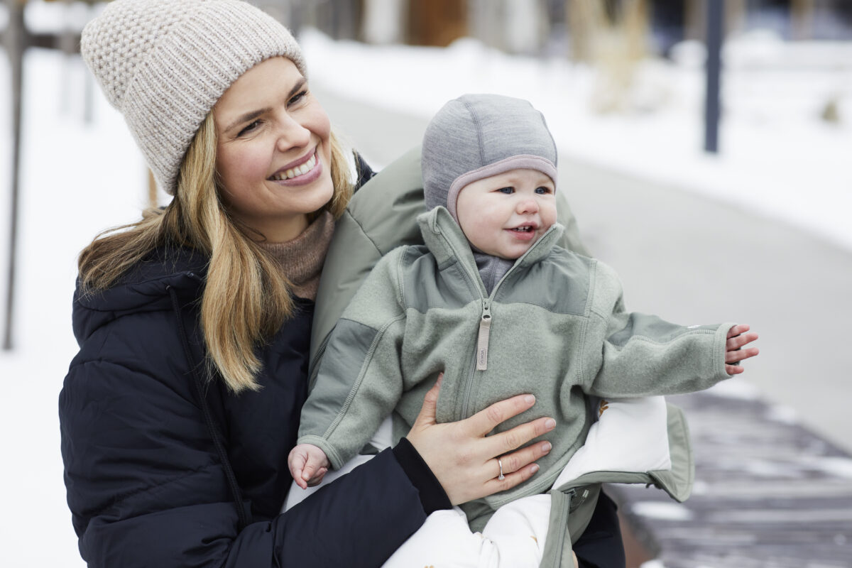 Voksi_Wool_Fleece-Jacket_MistyGreen_5 Voksi bikses Misty Green - Image 3